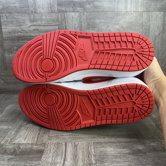 Air Jordan 1 Low OG Men's size 14 White University Red Causal Shoes CZ0790-161 - Picture 7 of 8